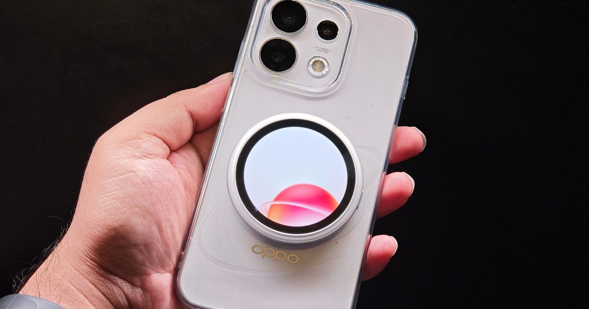 This Oppo phone has a wild 3D back, but its magnetic Bubble is the real party trick