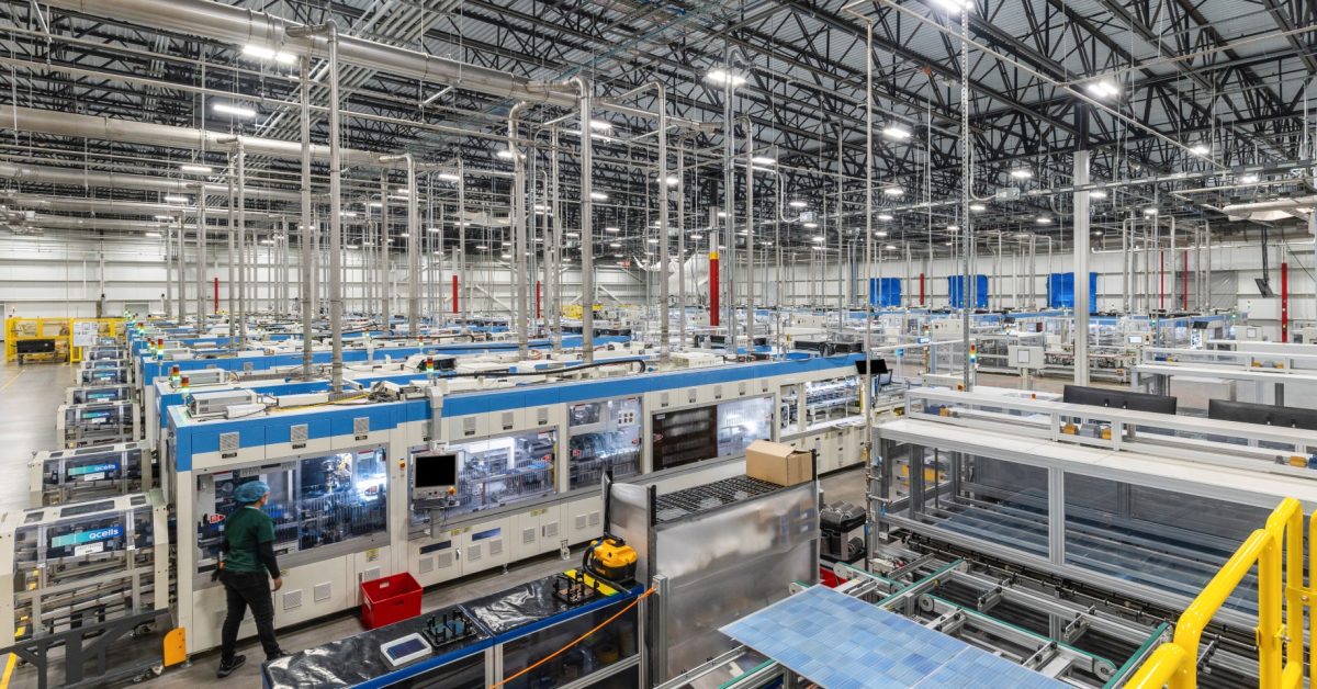 Georgia is about to have the biggest solar cell factory in US history