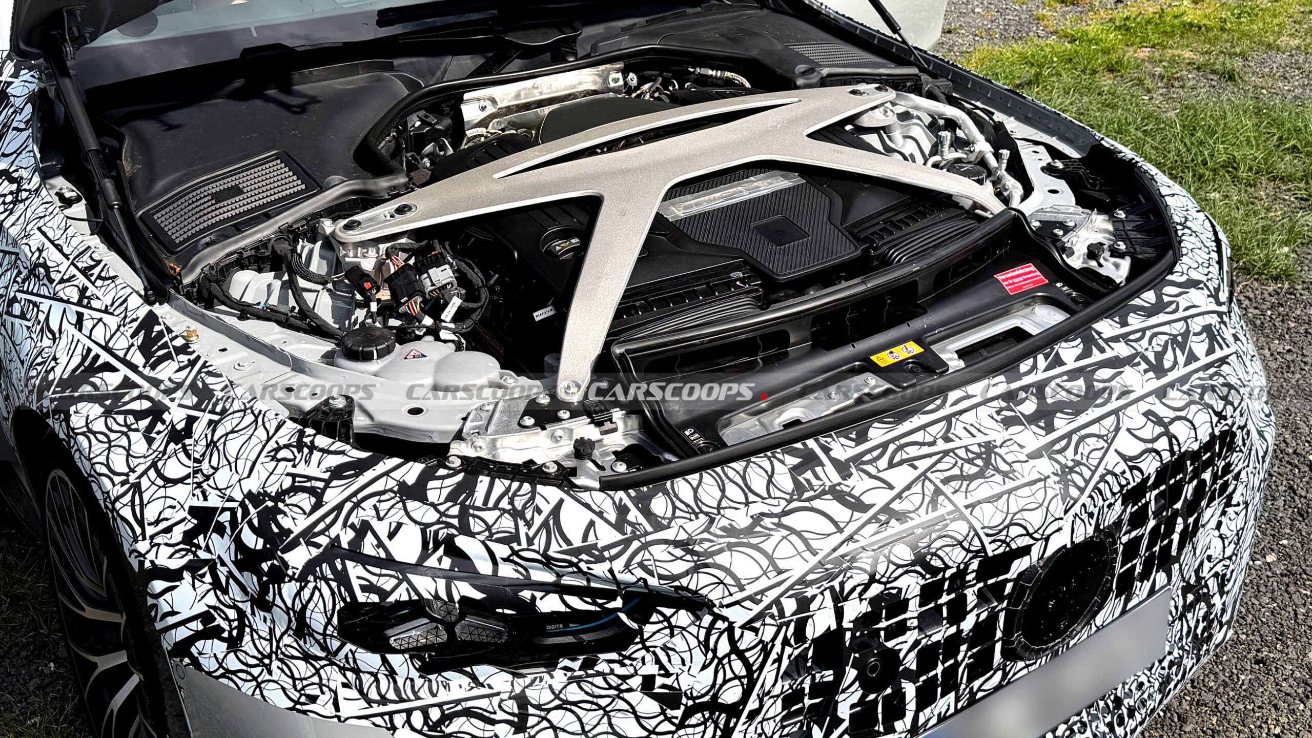 New Mercedes-AMG CLE 63 Reveals Its V8 Engine For The First Time | Carscoops