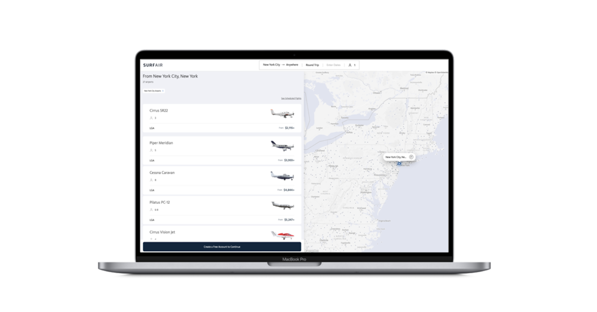 Surf Air wants travel agents to book private jet charters