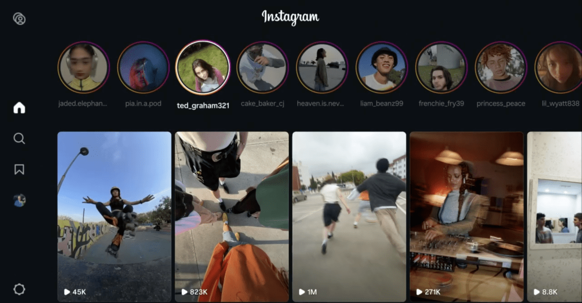 Who is Instagram for TV for?