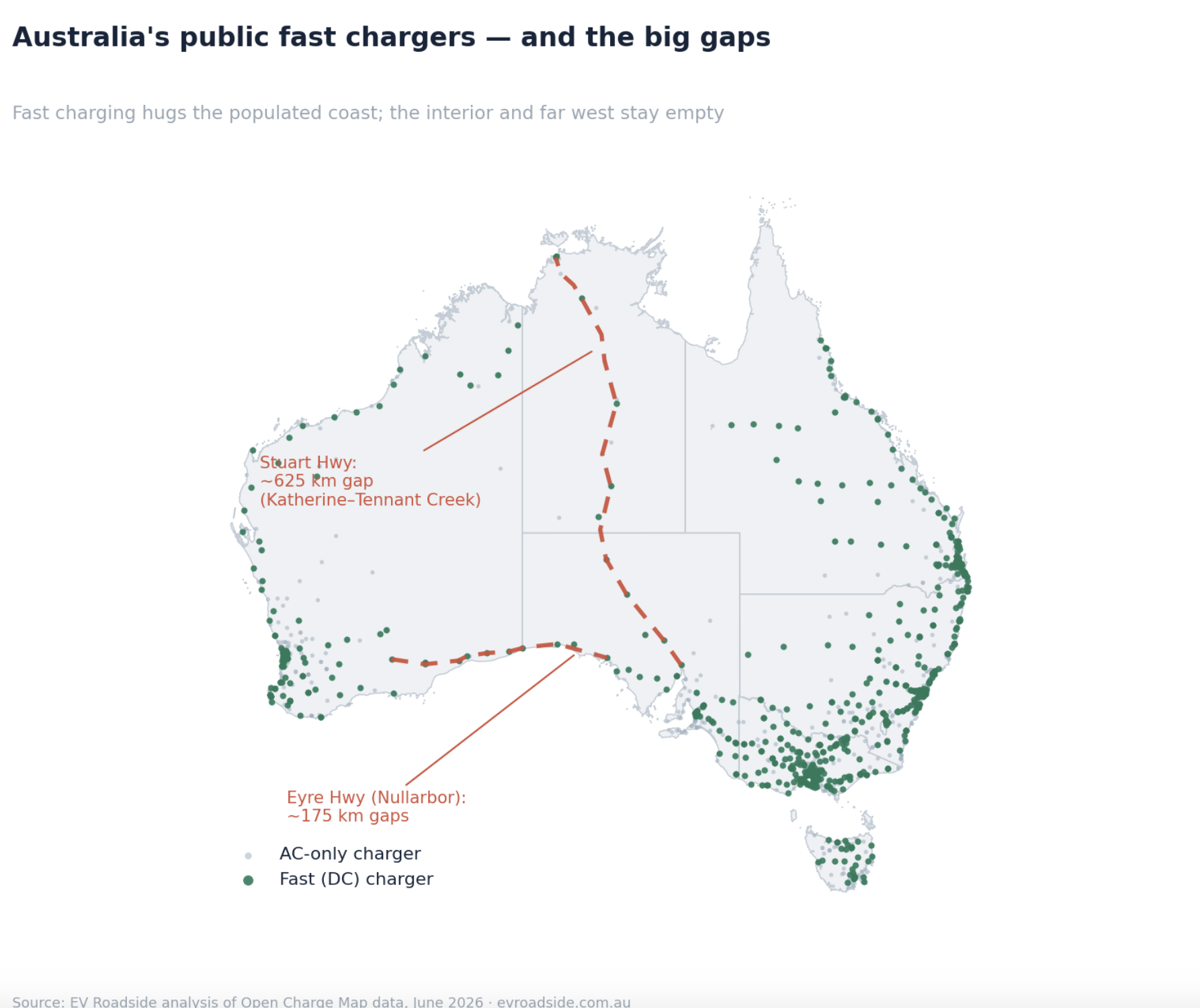 The state of Australia’s EV charging network: where it’s strong, where it’s still thin