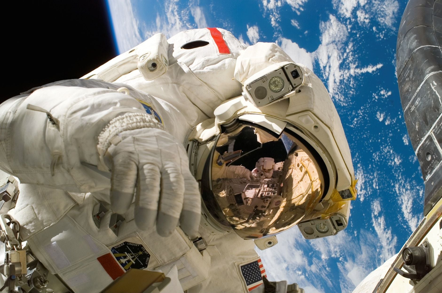 Astronauts aboard the International Space Station can see flashes of light even with their eyes closed — not from light entering the eye, but from high-energy space particles passing through their body and triggering the retina or visual pathway directly.
