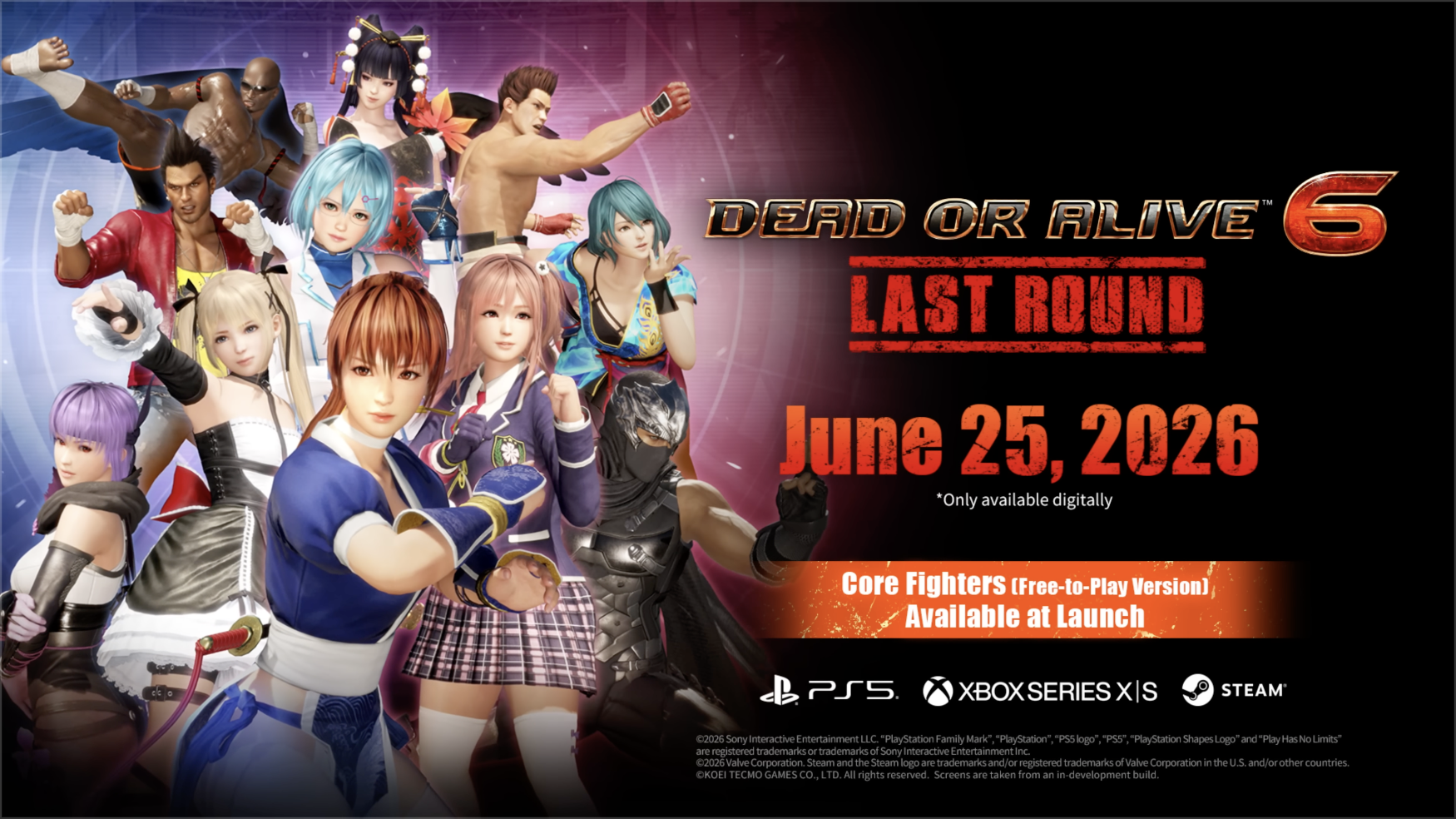 Dead or Alive 6 Last Round Launches Tomorrow on PS5 and Xbox, Free Tier Available
