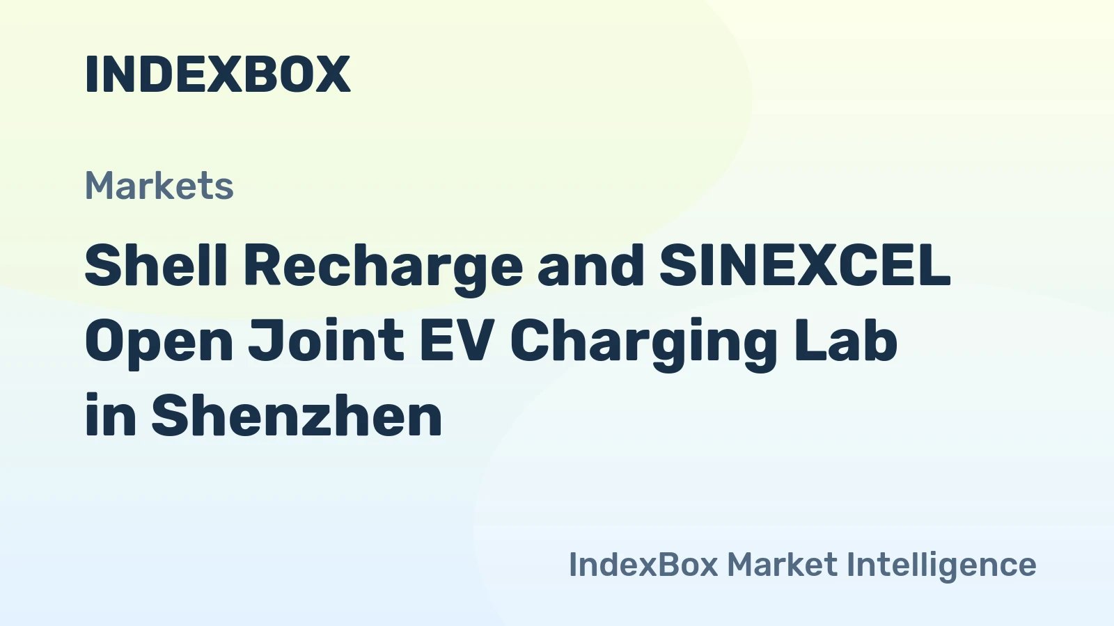 Shell Recharge and SINEXCEL Joint Laboratory for EV Charging Innovation – News and Statistics – IndexBox