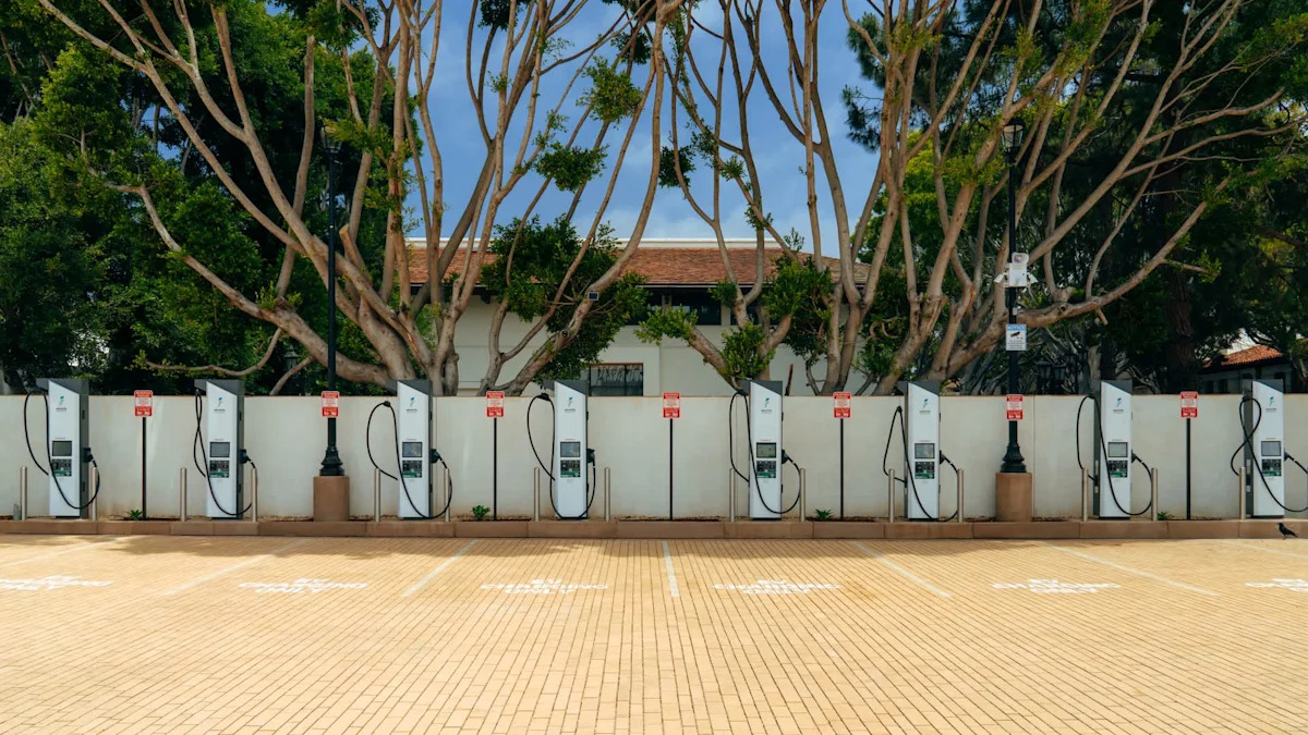 Electrify America opens 20-charger EV hub in Santa Barbara with its biggest public battery yet