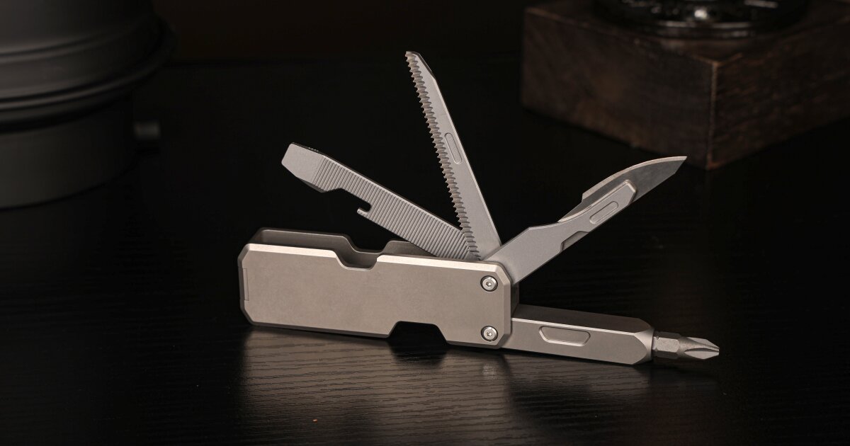 Featherlight magnetic multitool EDCs like a pack of gum