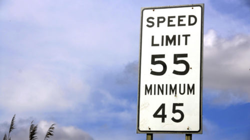 If You See A Minimum Speed Limit Sign, There’s A Good Reason Why