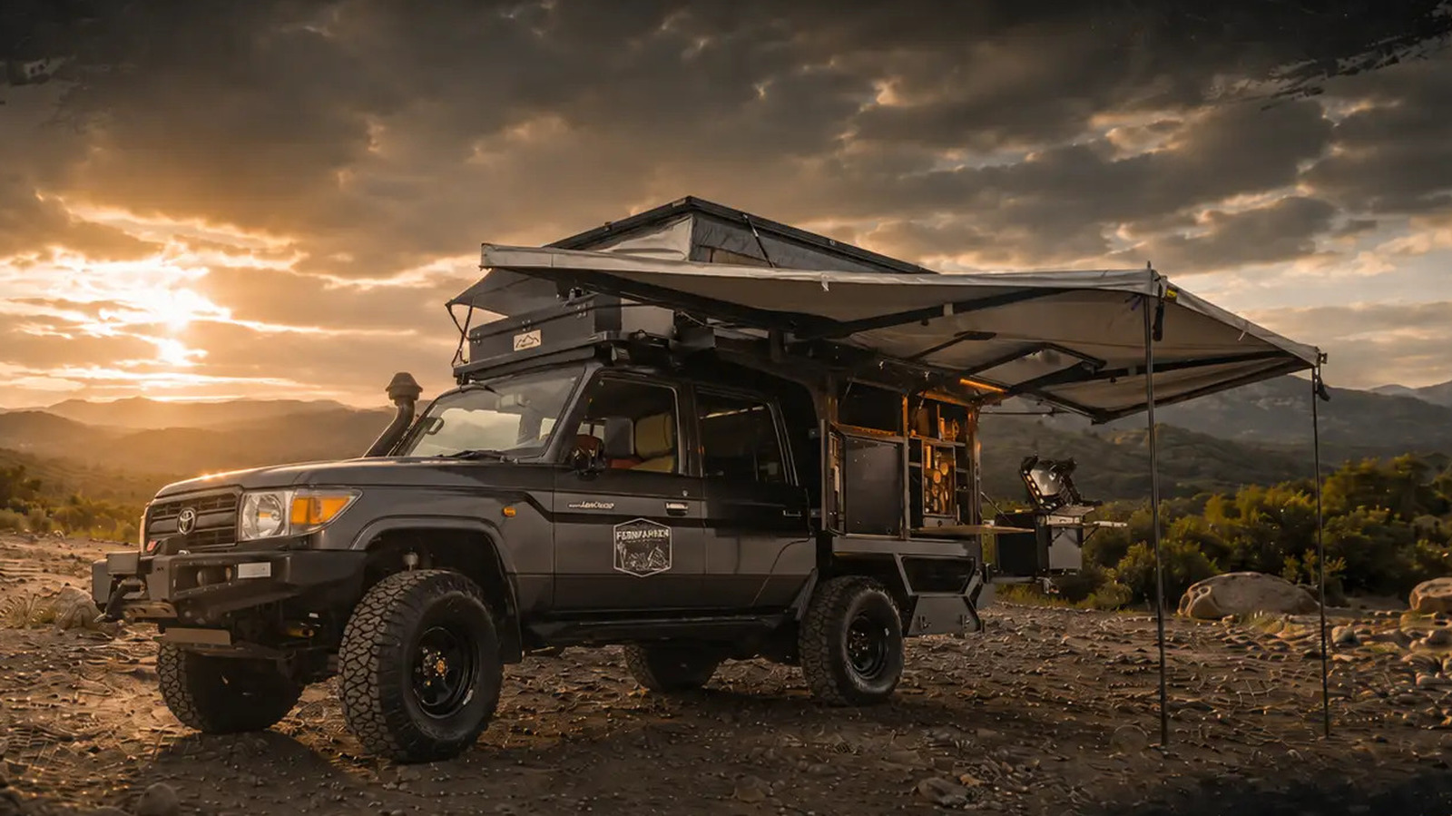 This Conversion Camper Lets Four Sleep On Two Big Beds In A Toyota Land Cruiser