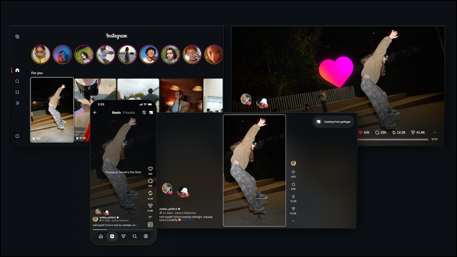 Instagram for TV is now available on Samsung TVs in the US – Engadget