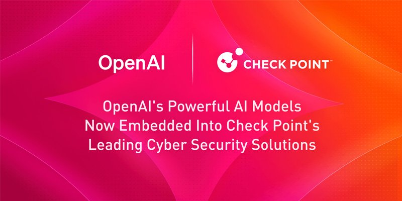 OpenAI Frontier AI Models Powering Check Point’s Leading Cyber Security Solutions