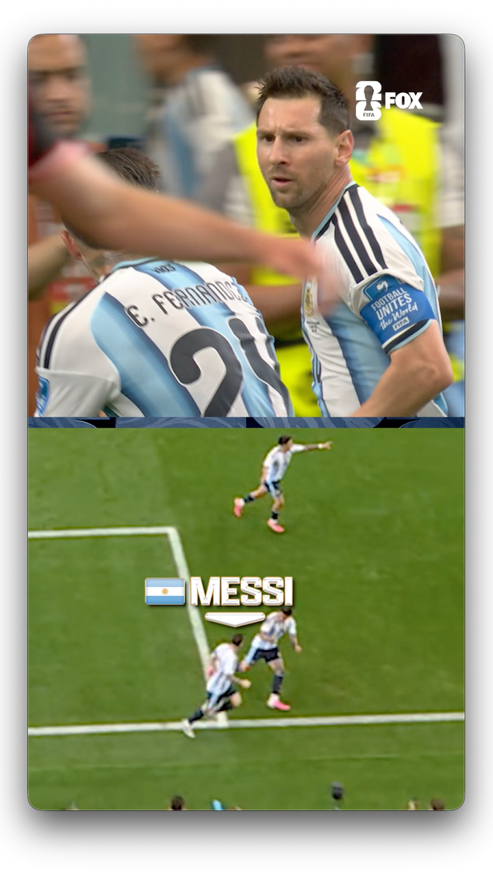 Can’t give Messi that much space 🐐