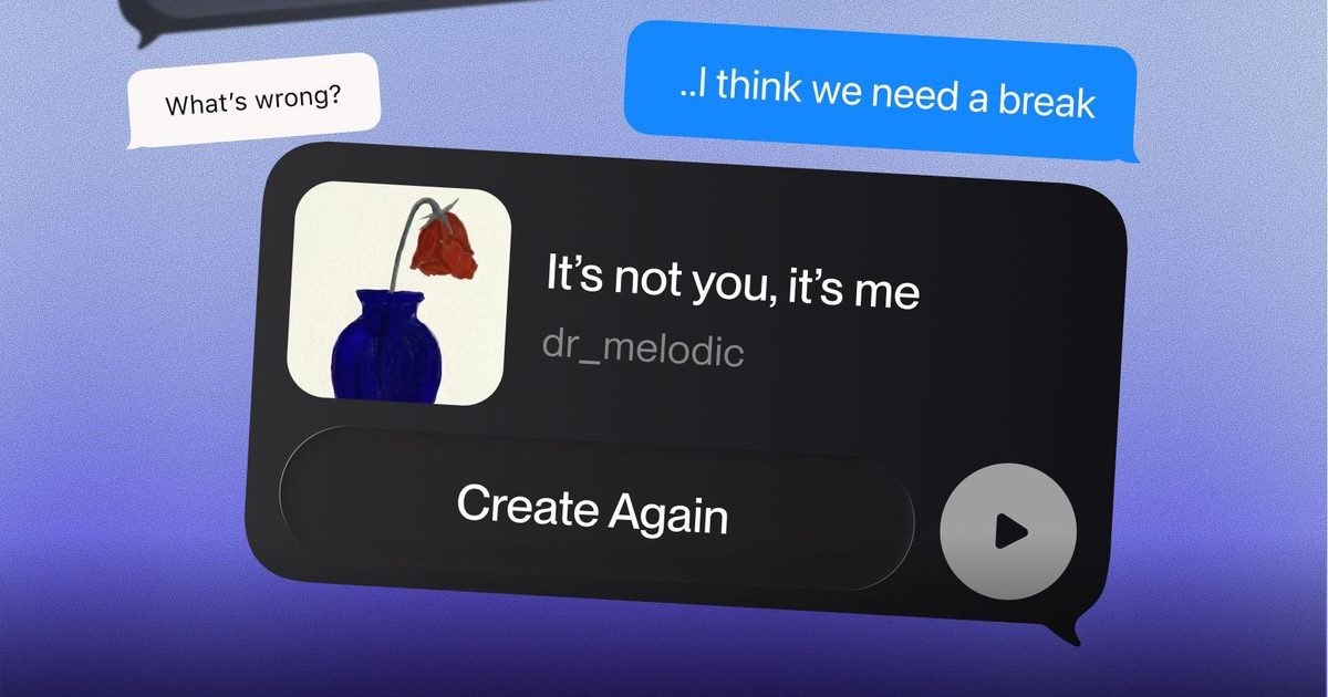 You can now generate songs in your iMessage chats