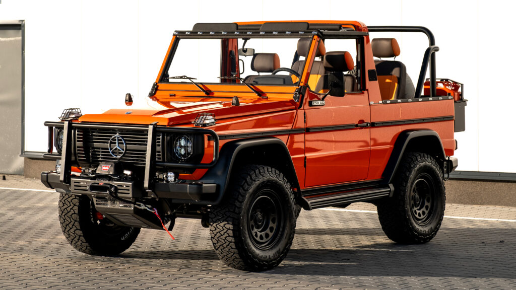 There’s Little “Period-Correct” About EMC’s Orange G-Wagen Restomod | Carscoops
