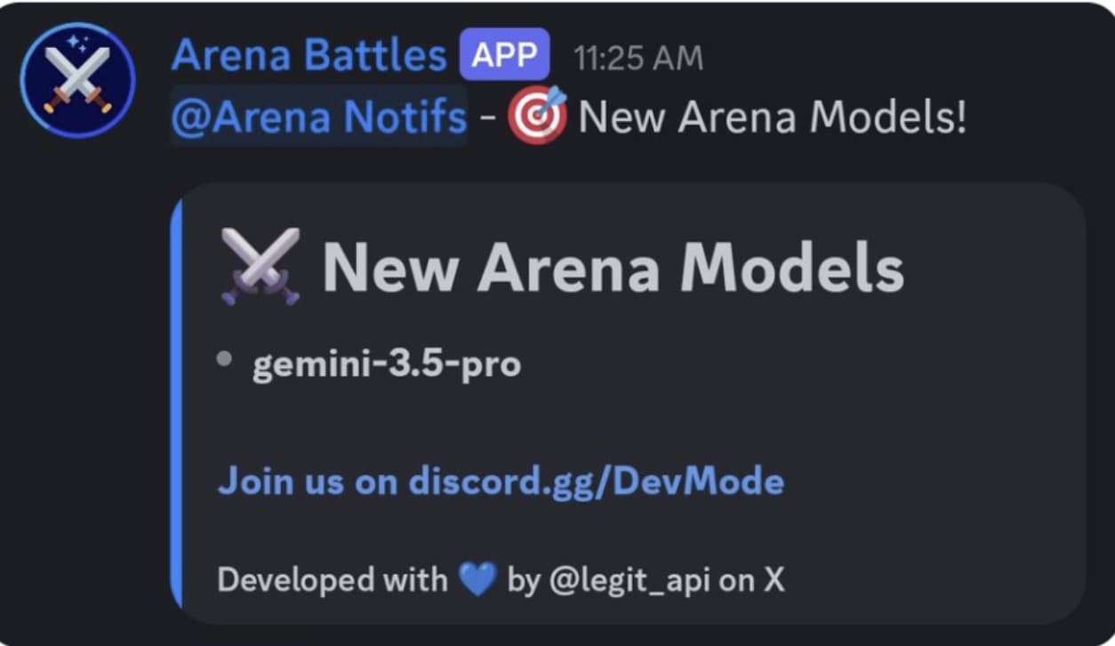 Google’s Gemini 3.5 Pro Briefly Appears on AI Arena Platform Before Being Removed