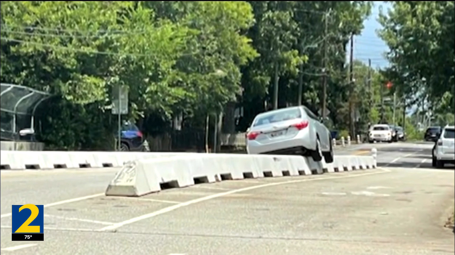 Atlanta Drivers Keep Beaching Cars On Bike Barriers | Carscoops