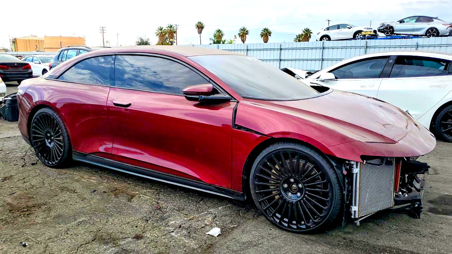 Shaq’s Custom Lucid Air Coupe Crashed With Fewer Than 3,000 Miles On It | Carscoops