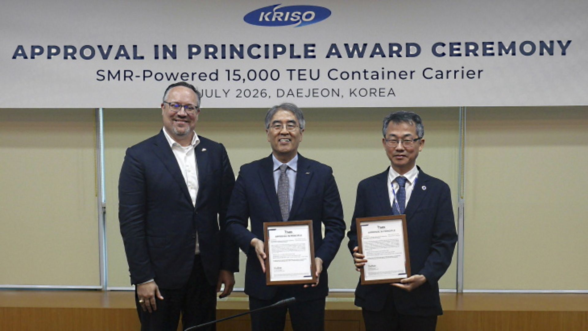 South Korea’s massive nuclear container ship just earned early US approval
