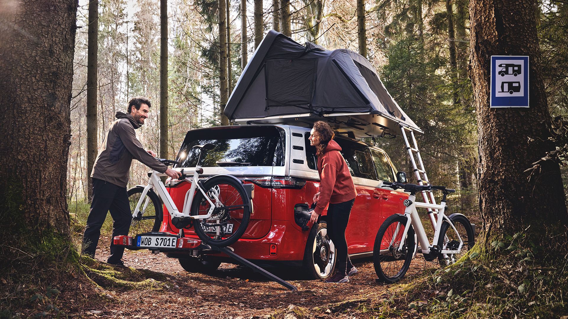 Volkswagen just built an eBike with a rear-view camera