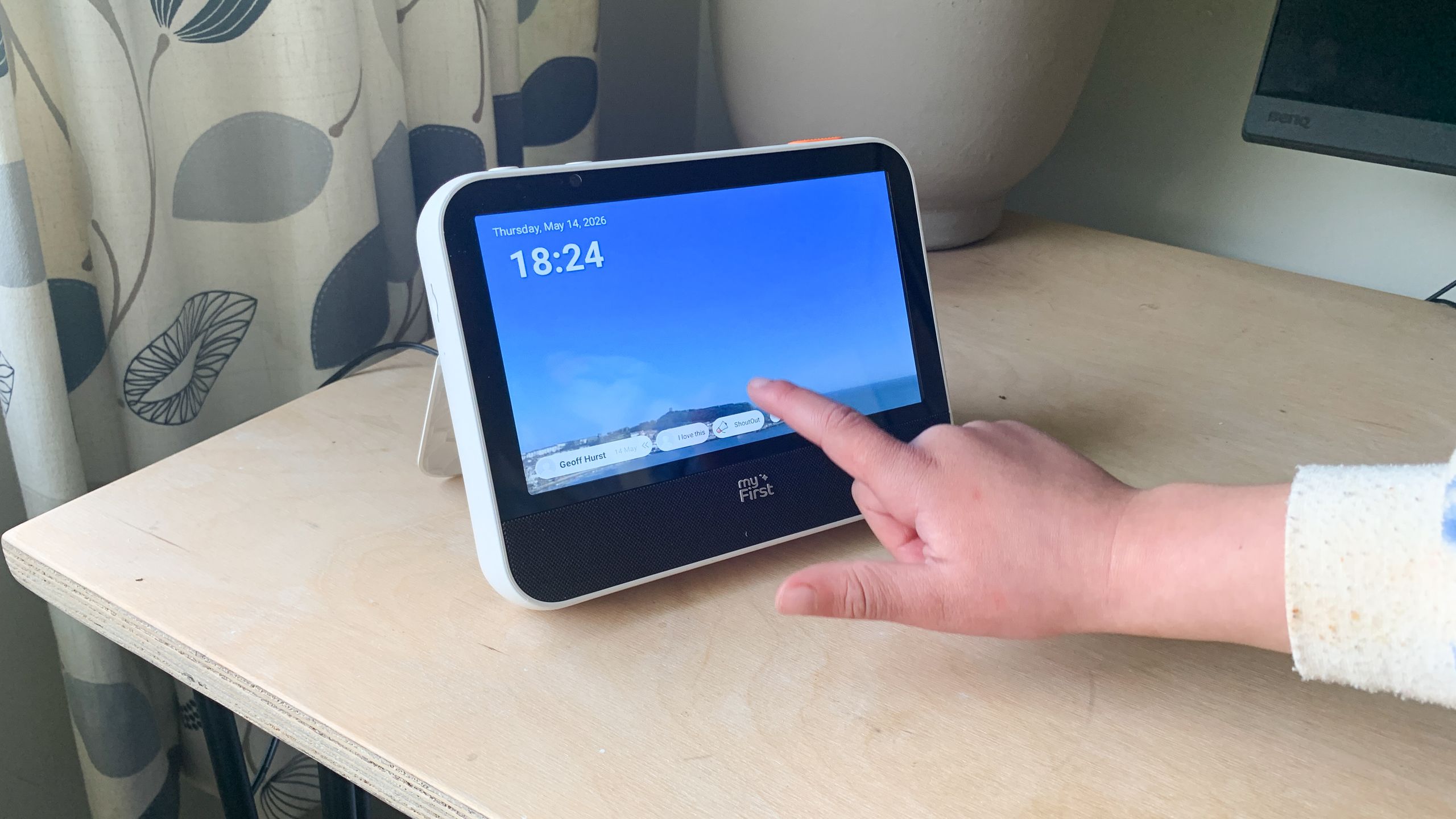The myFirst Frame Clario is basically a Google Nest Hub, but for kids!