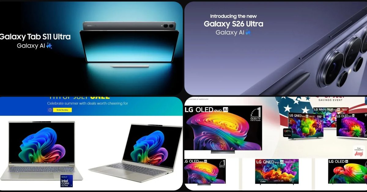 Deals: Galaxy Tab S11 Ultra up to $456 off, LG C6 and G6 OLED TVs up to $700 off + $250 gift card, Copilot+ PCs, more