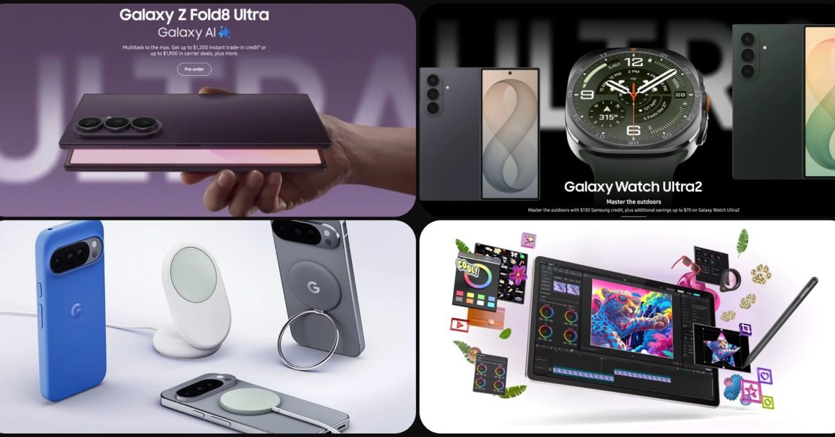 Deals: Galaxy Fold 8/Ultra extra $100 off + FREE buds, Galaxy Watch 9 $230 off + Google Pixel Flex Dual charger 45% off, more