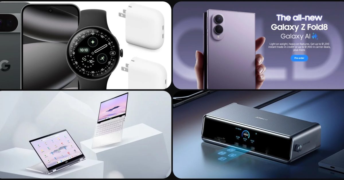 Deals: Black Friday in July – Galaxy Z Fold 8/Ultra $1,230 off, Chromebooks, Anker gear from $8, Pixel 10 Pro $300 off, more