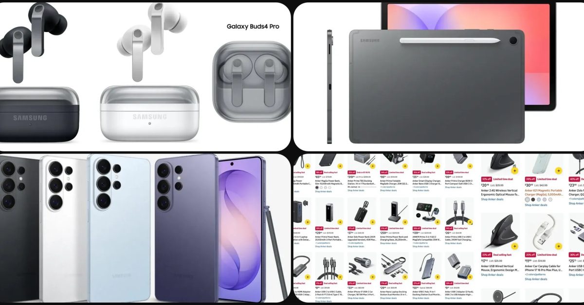 Deals: Galaxy Buds 4 Pro up to $112 off, Galaxy S26 Ultra $369 off, Anker charging gear, more