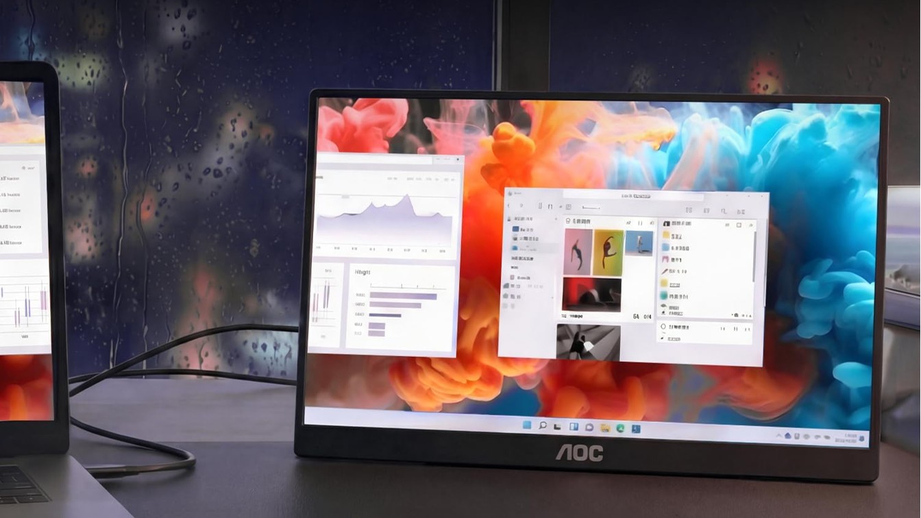 This highly rated AOC portable monitor is 17% off at Amazon