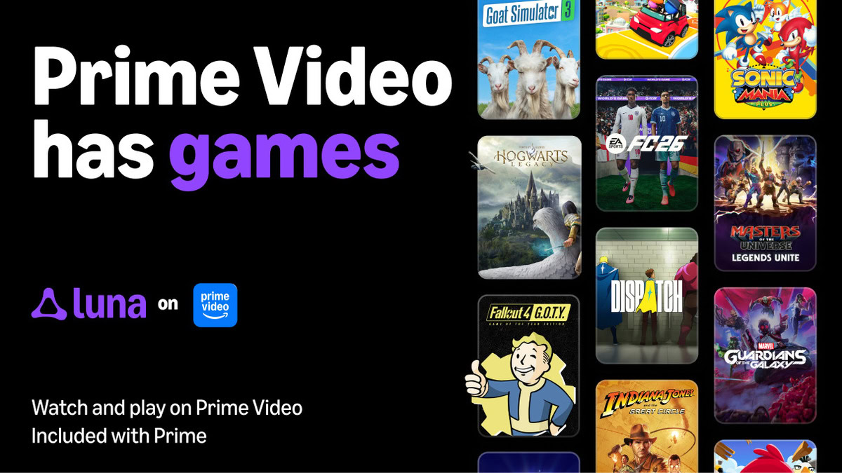 Amazon Prime Video adds game streaming to its list of features