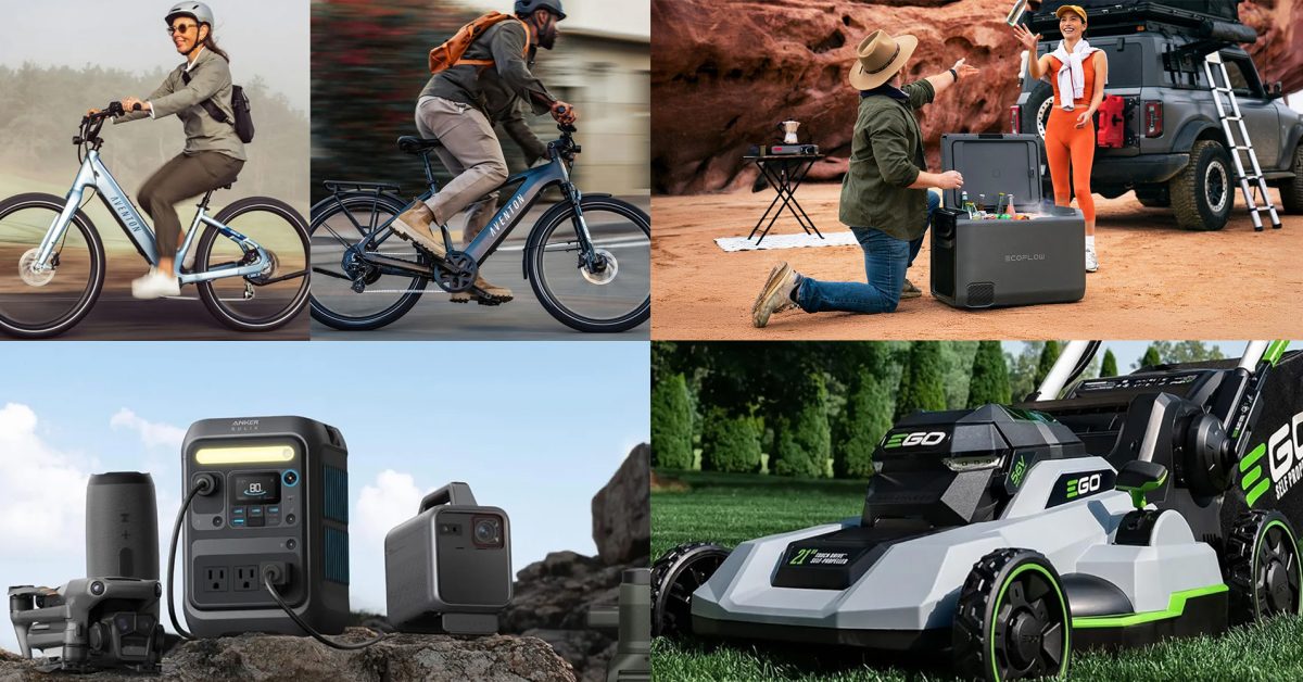 Aventon Level 3 + Pace 4 smart e-bikes at new $1,299 lows ($600 off), EcoFlow GLACIER electric cooler bundles, Anker, more