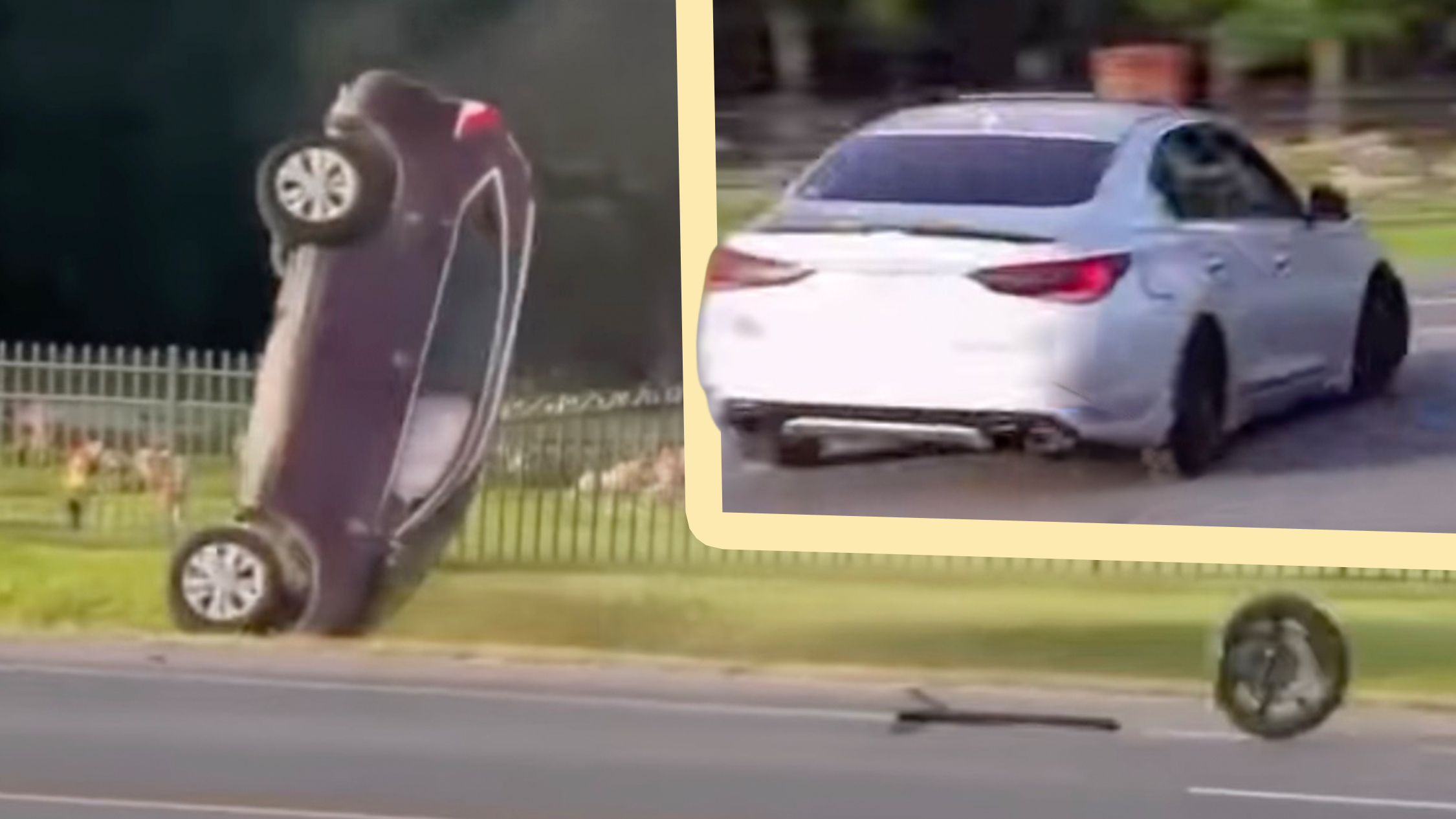 Infiniti Drift Fail Sends CR-V Cartwheeling | Carscoops