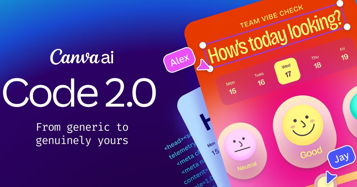 Canva Code 2.0 just made vibe coding way less intimidating for everyone