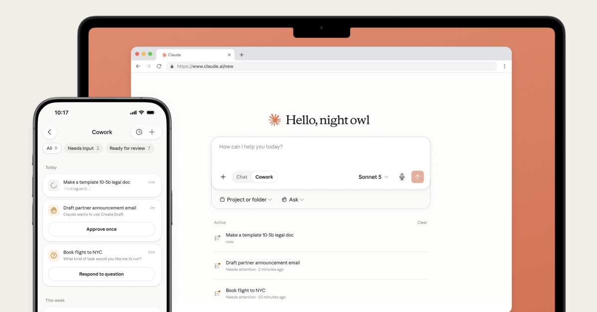 Anthropic is launching Claude Cowork on mobile and web