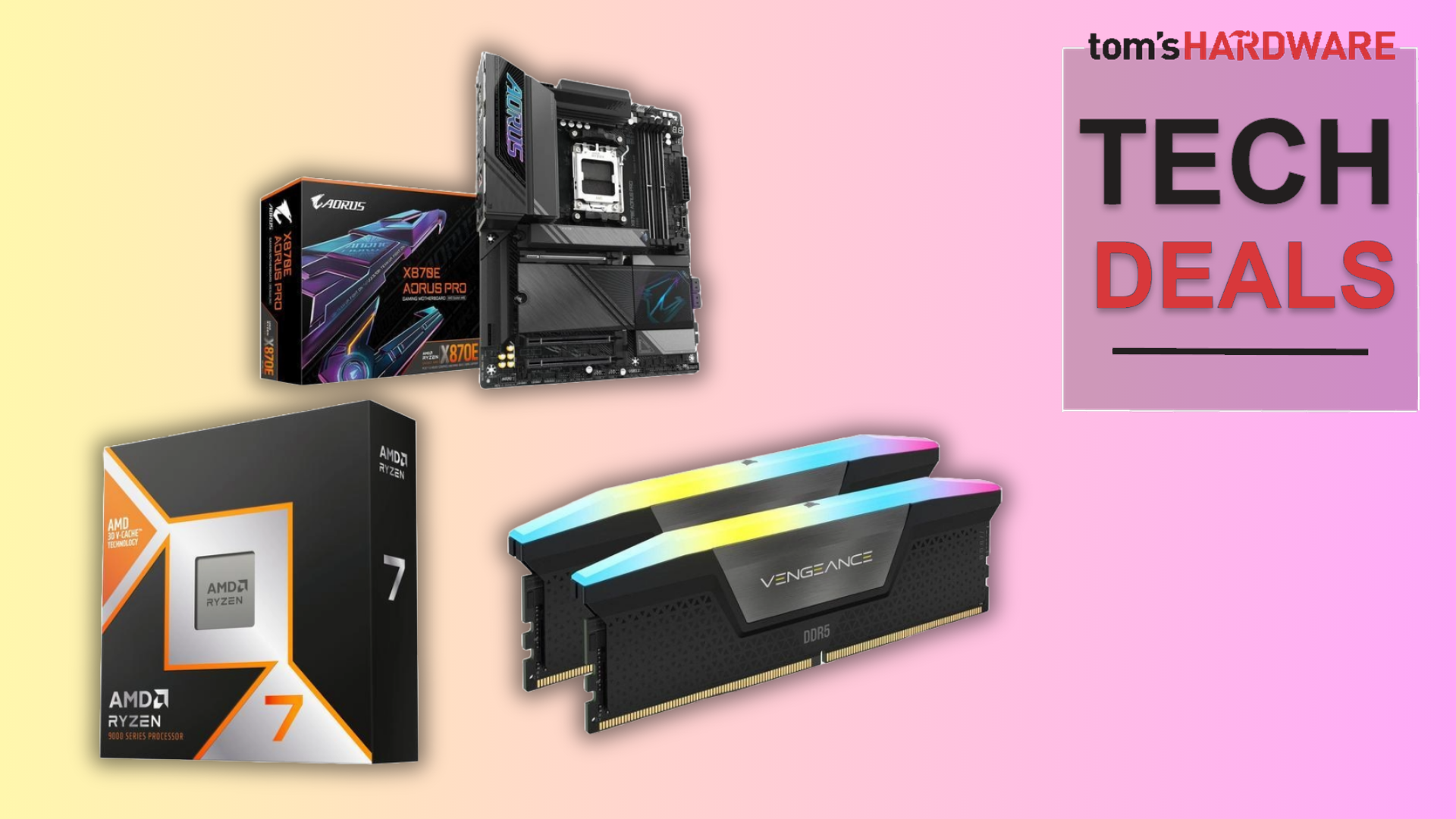 Grab 32GB of Corsair Vengeance DDR5 for just $236, $150 cheaper than the best standalone price — epic Newegg combo deal saves you $234 overall and comes with an AMD Ryzen 7 9800X3D and a Gigabyte X870 motherboard
