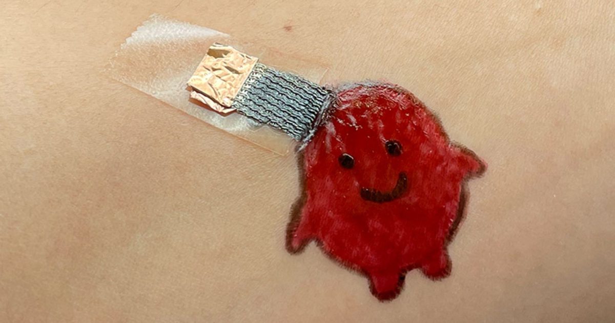 You can paint this wearable on your skin like a tattoo to monitor your heart and brain activity