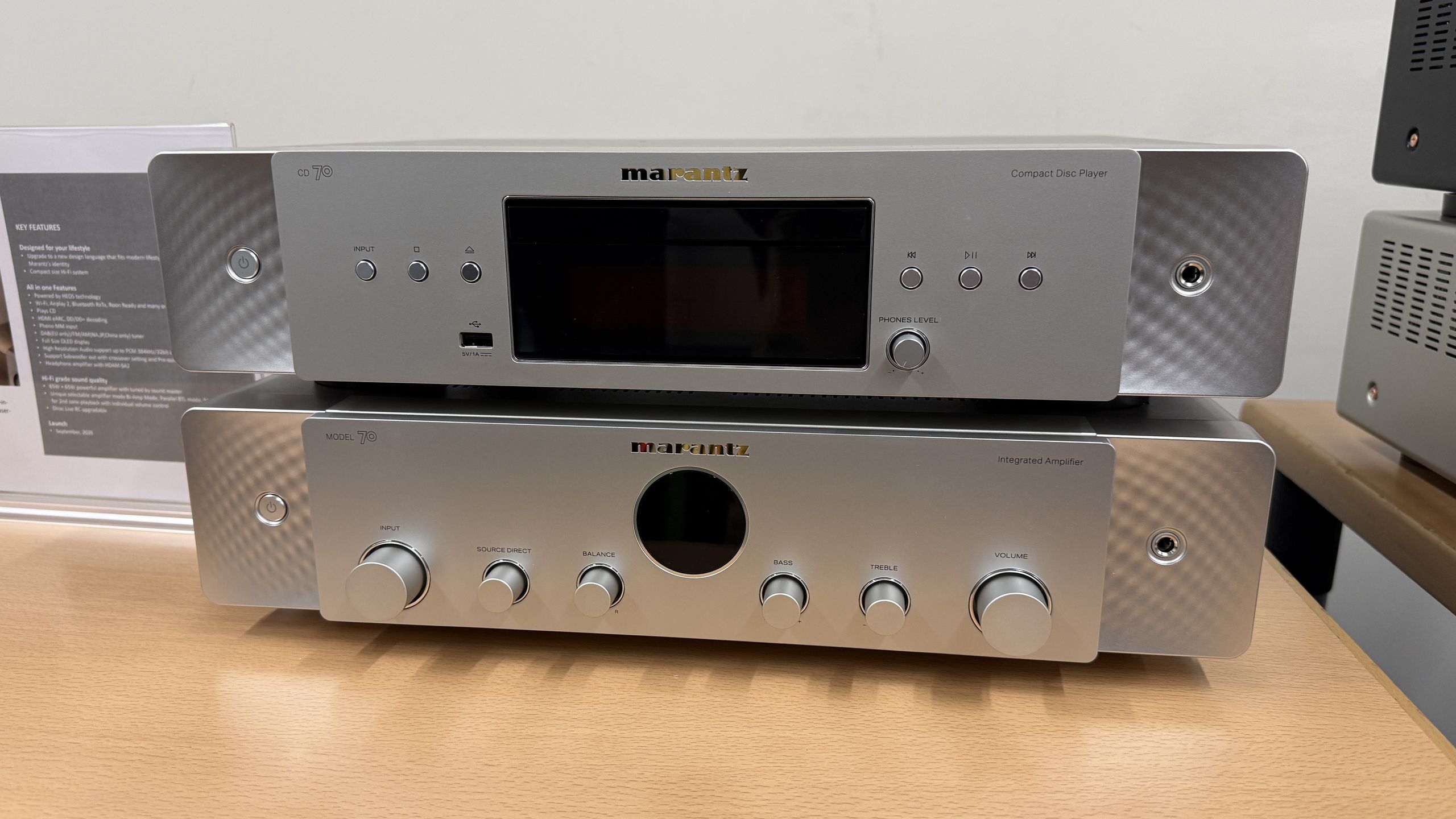 ‘Made to be a treat for your eyes as well as your ears’: Marantz just unveiled the successor to the CD player I use and love, with a matching amp that includes hi-res Bluetooth and HDMI as well as great turntable support