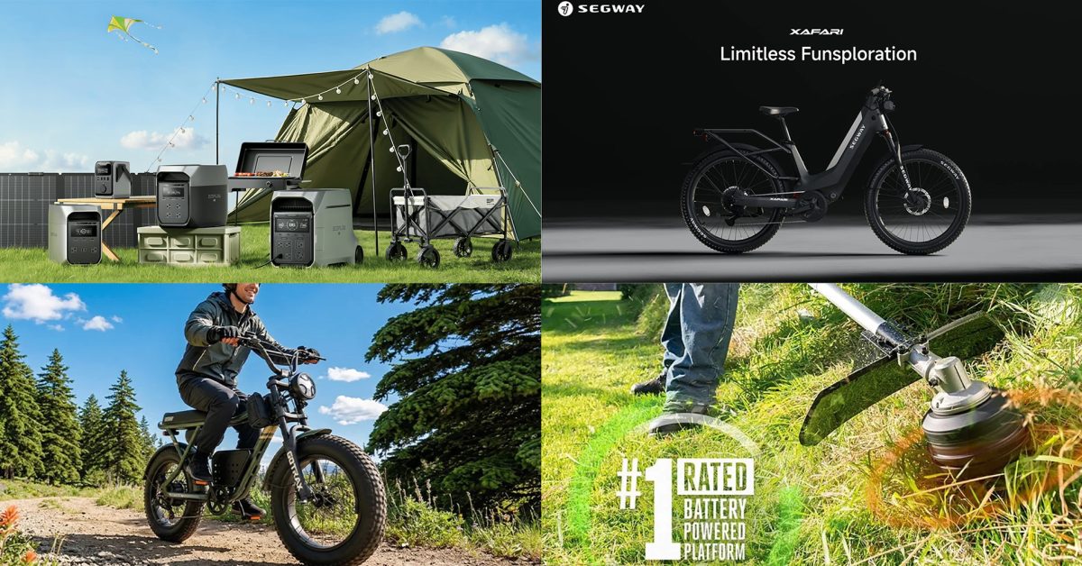 EcoFlow brings back Prime Day power station pricing in sale from $169, Segway Xafari e-bike $1,550 low, EGO Multi-Head, more