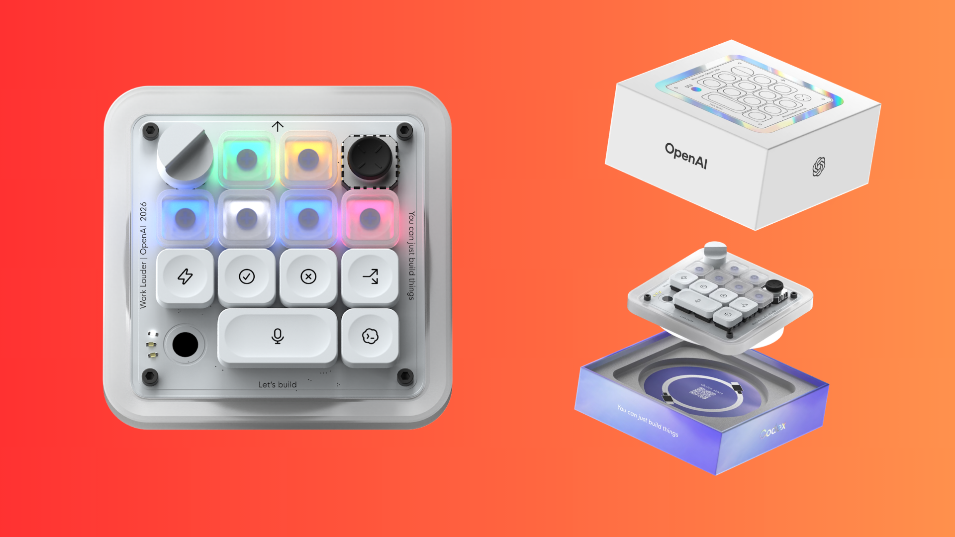 OpenAI’s first hardware device is an RGB macropod — ‘Codex Micro’ features 13 low-profile keys and a joystick for controlling AI coding agents