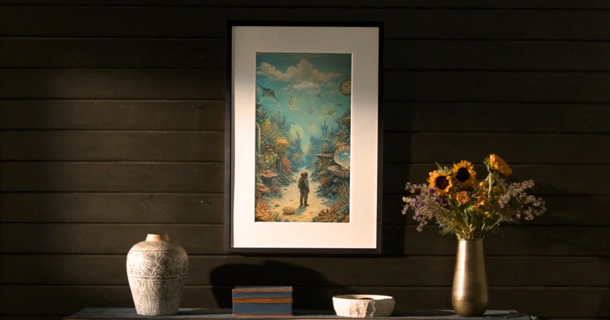 Fraimic’s E Ink art frame generates art from your voice and looks incredible doing it