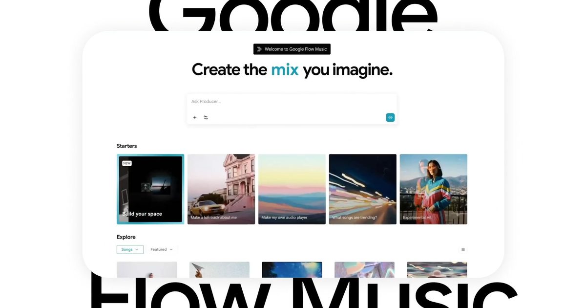 Google Flow Music Spaces is becoming an all-in-one AI music studio
