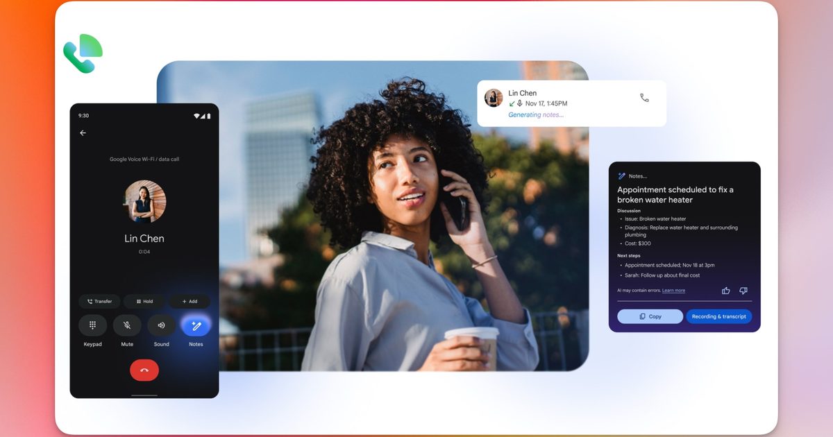 Your Google Voice calls just got an AI note-taker, and a cheaper price tag