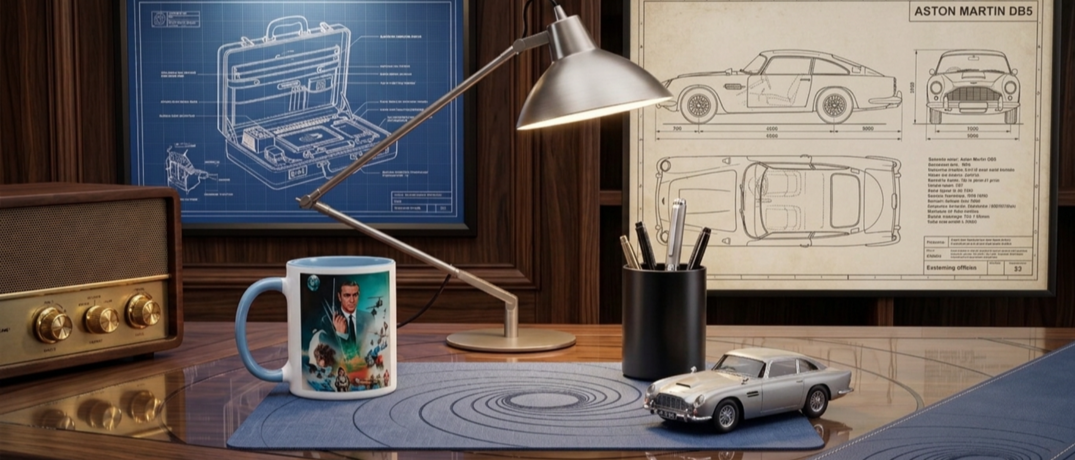 I requisitioned 24 James Bond office upgrades from 007 replicas to fun gadgets