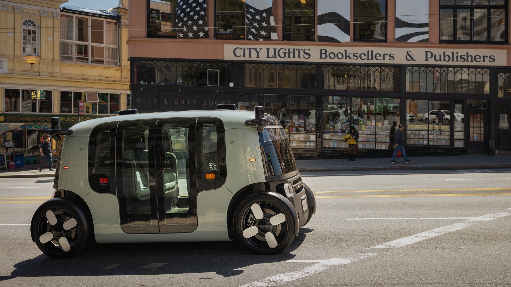 Firefighters Had To Cone Off The Fire After Amazon’s Robotaxi Drove Right In | Carscoops