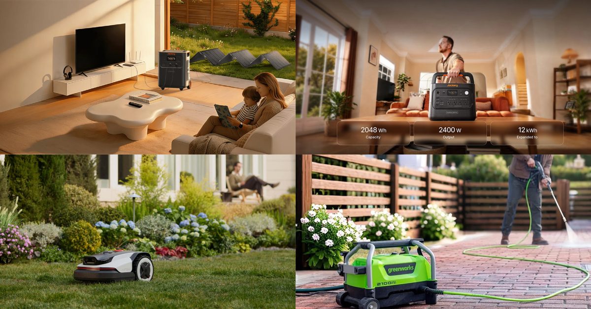 Jackery 3,584Wh and 2,048Wh HomePower power stations get exclusive $1,450 savings to new lows, Roborock, Greenworks, more