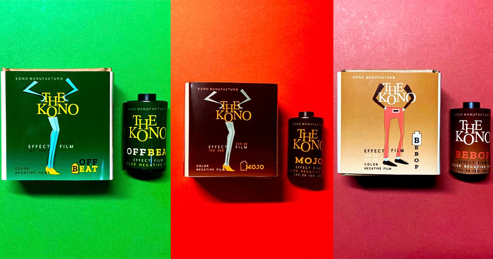 Kono Launches Three Color Films With Unique Color and Character