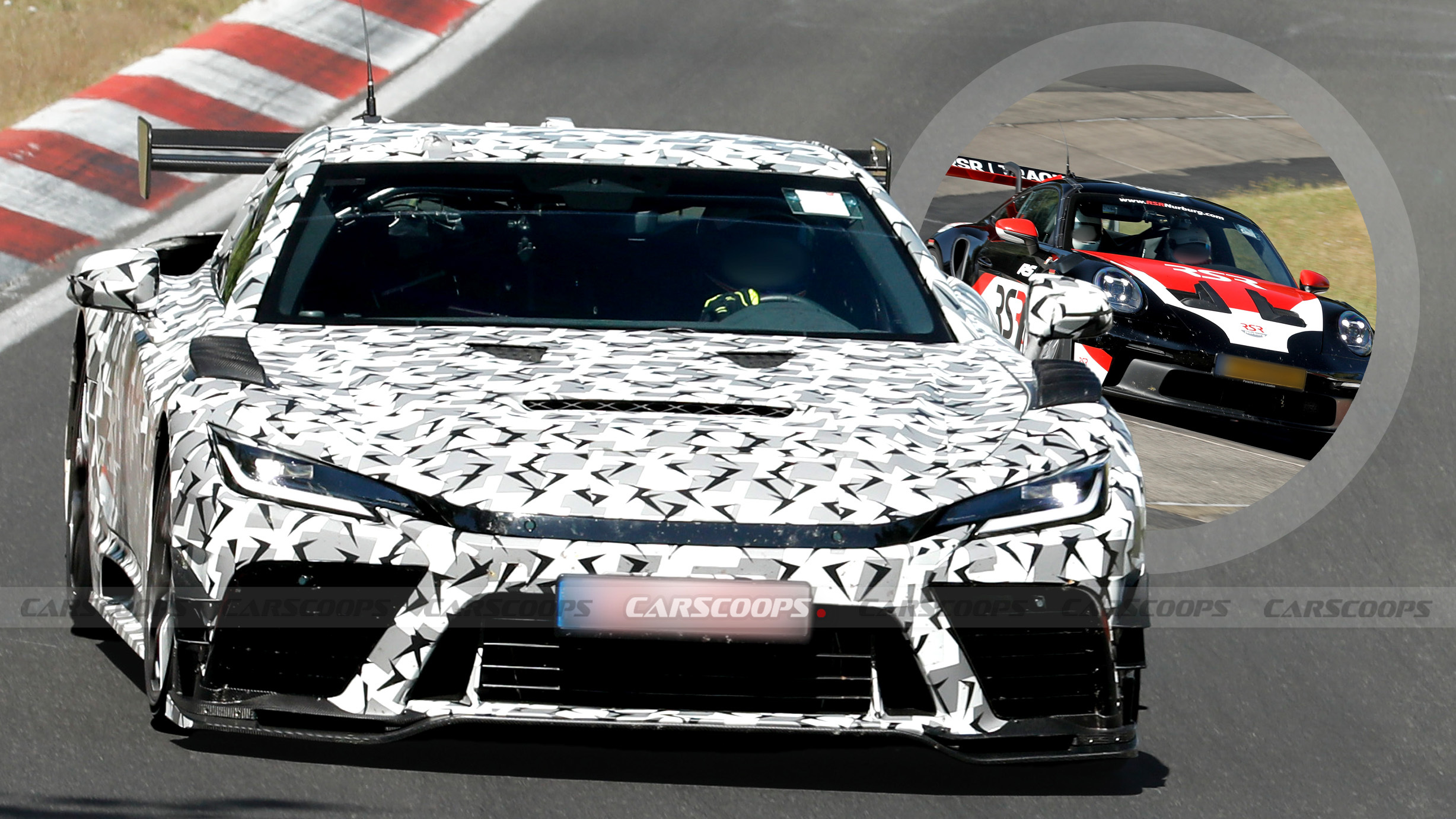 Hardcore Toyota GR GT Spied Chasing Down A Porsche 911 GT3 RS | Carscoops