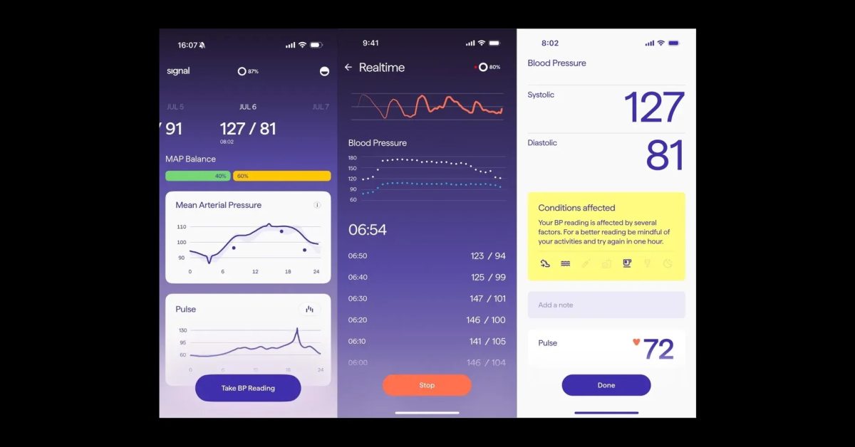 Signal Ring gives blood pressure readings, better than an Apple Watch