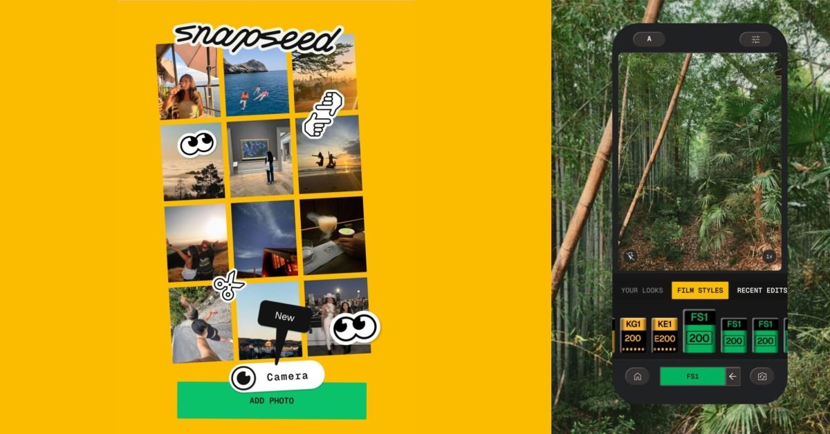 Snapseed Camera on Android adds grid lines & levels