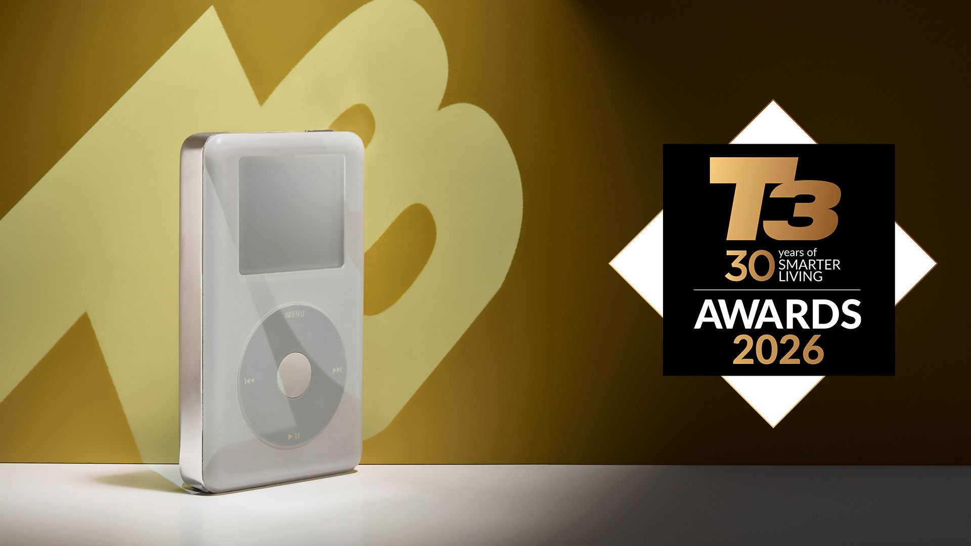 The Apple iPod was just crowned the biggest gadget of the past 30 years in T3’s special anniversary awards